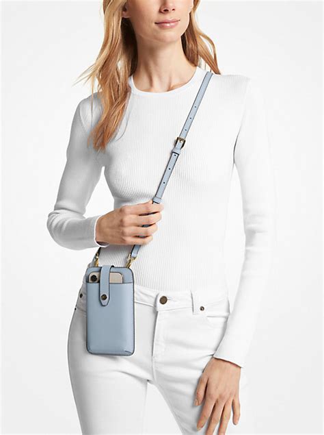 michael kors phone bags|Michael Kors saffiano crossbody bag.